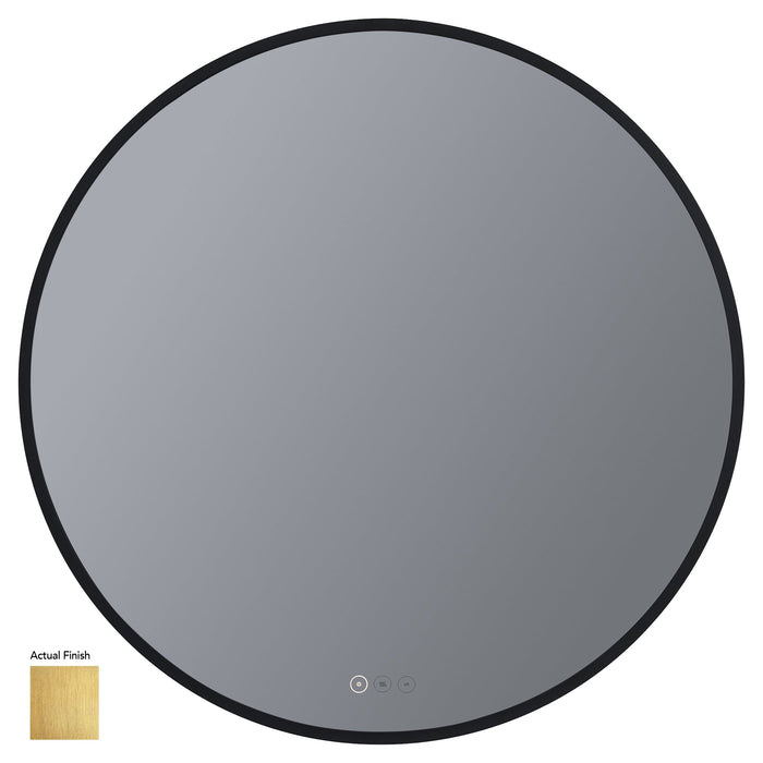 Soleil 30" LED Mirror- Brushed Brass