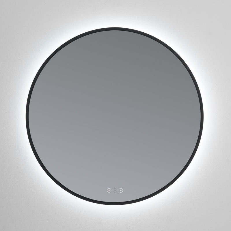 Soleil 30" LED Mirror- Matte Black