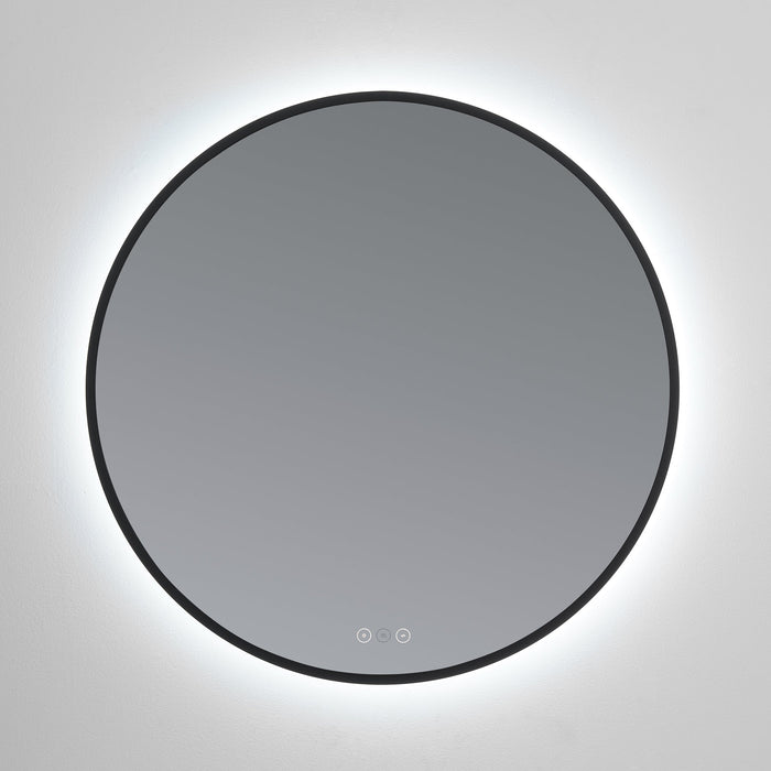 Soleil 30" LED Mirror- Matte Black