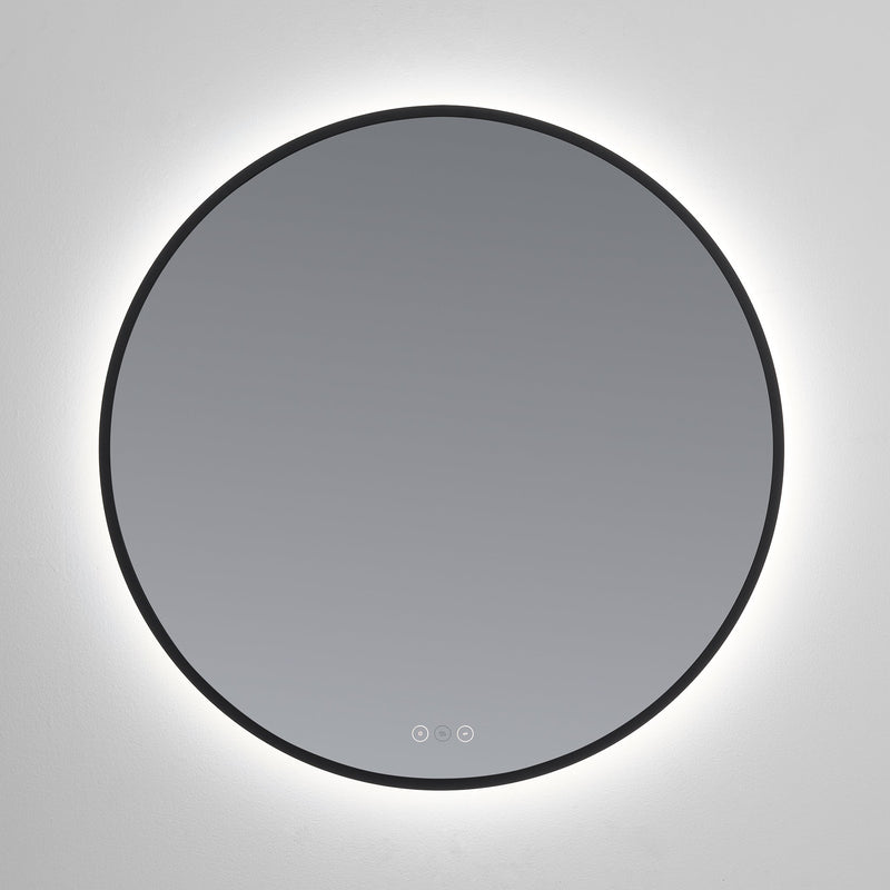 Soleil 30" LED Mirror- Matte Black