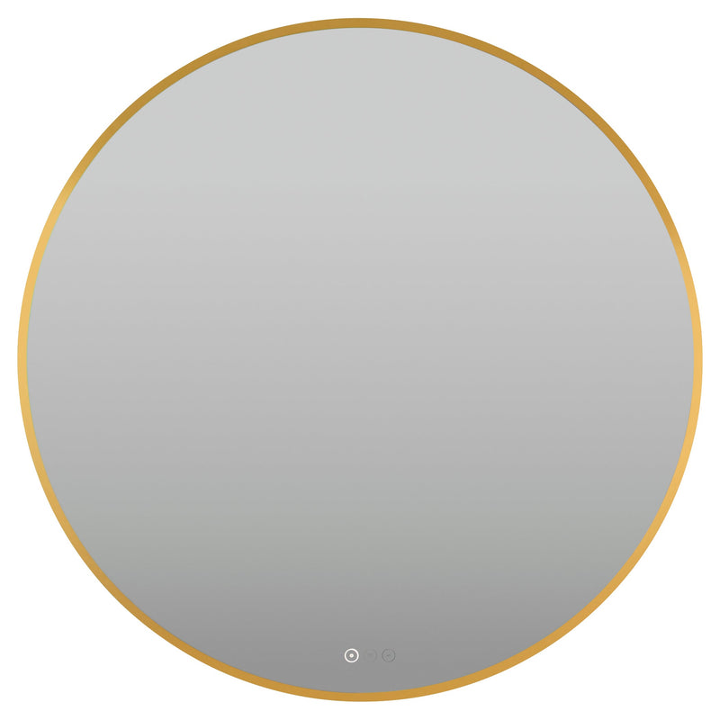 Soleil 36" LED Mirror- Brushed Brass