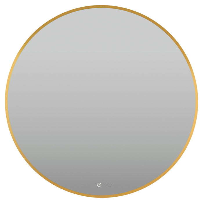 Soleil 36" LED Mirror- Brushed Brass