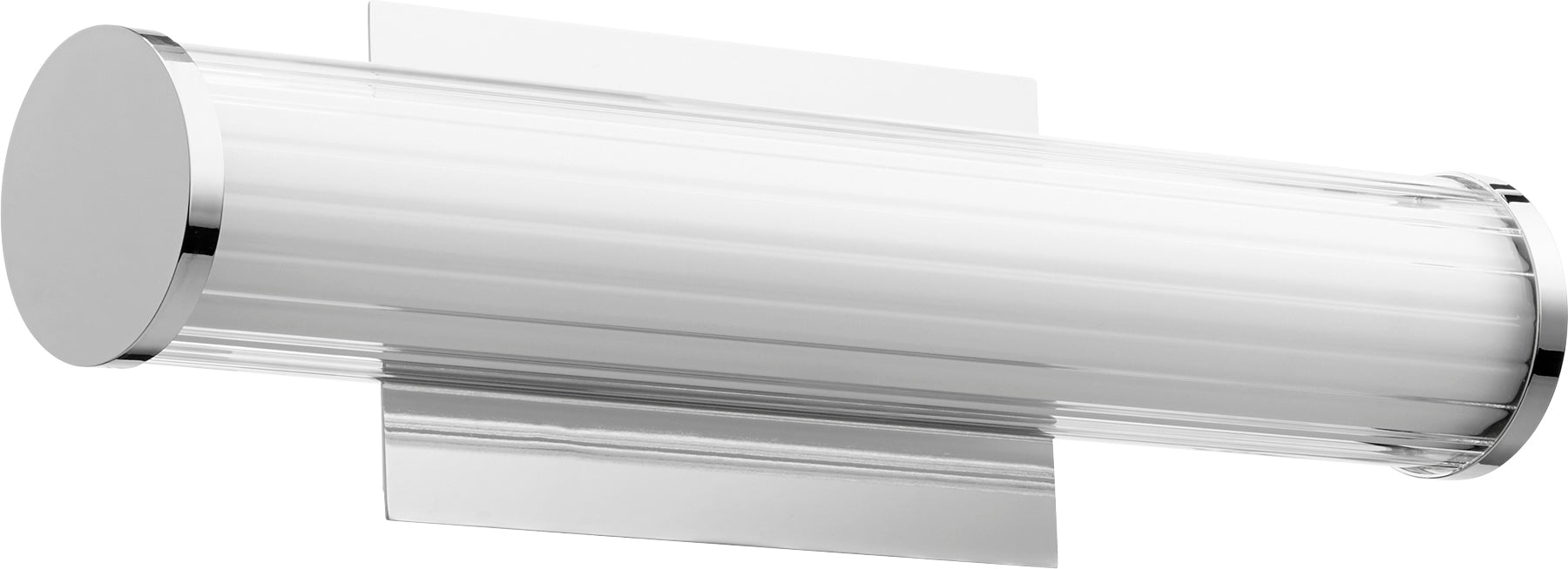 Led 18" Gl/Acr Vanity - Polished Nickel