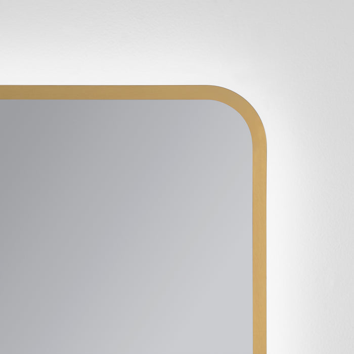 Aero 24'”X36“ LED Mirror- Brushed Brass