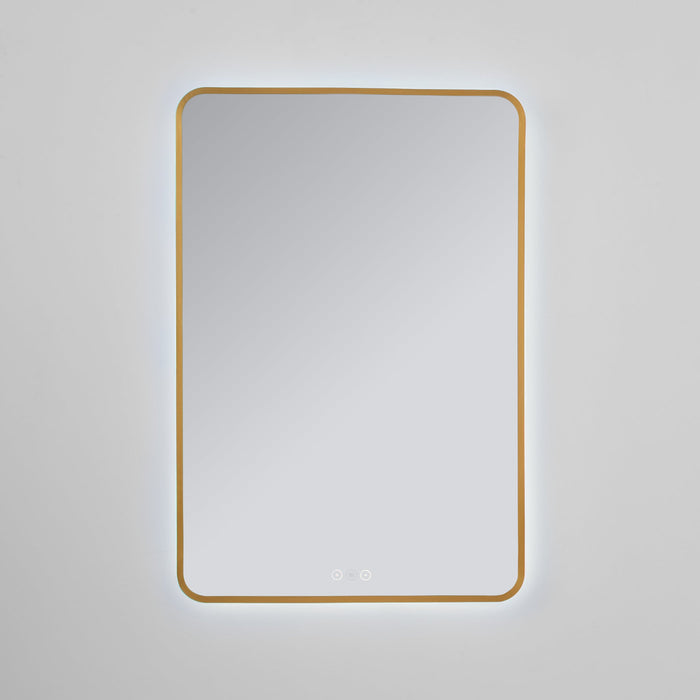 Aero 24'”X36“ LED Mirror- Brushed Brass