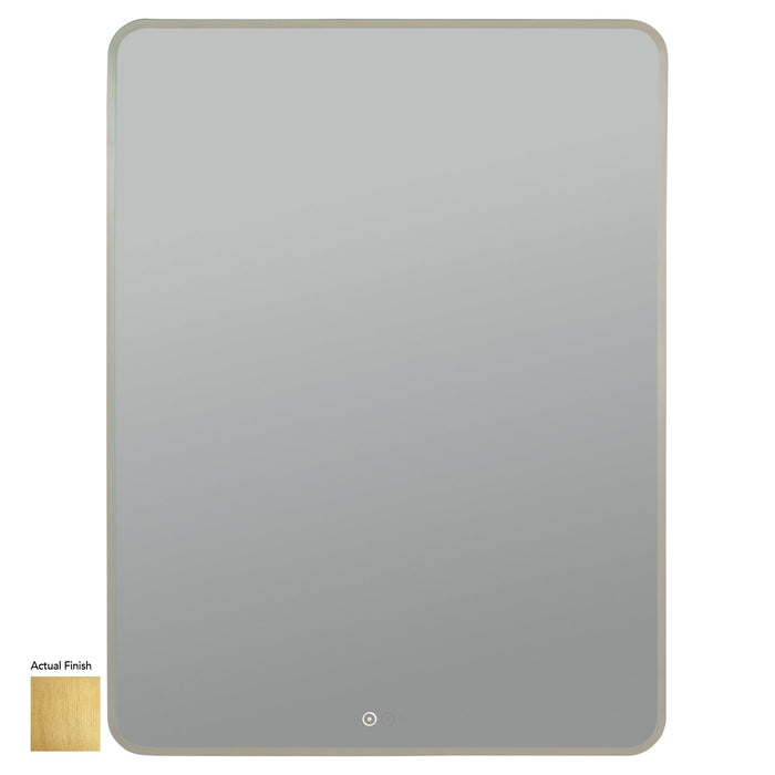 Aero 30'”X40“ LED Mirror- Brushed Brass