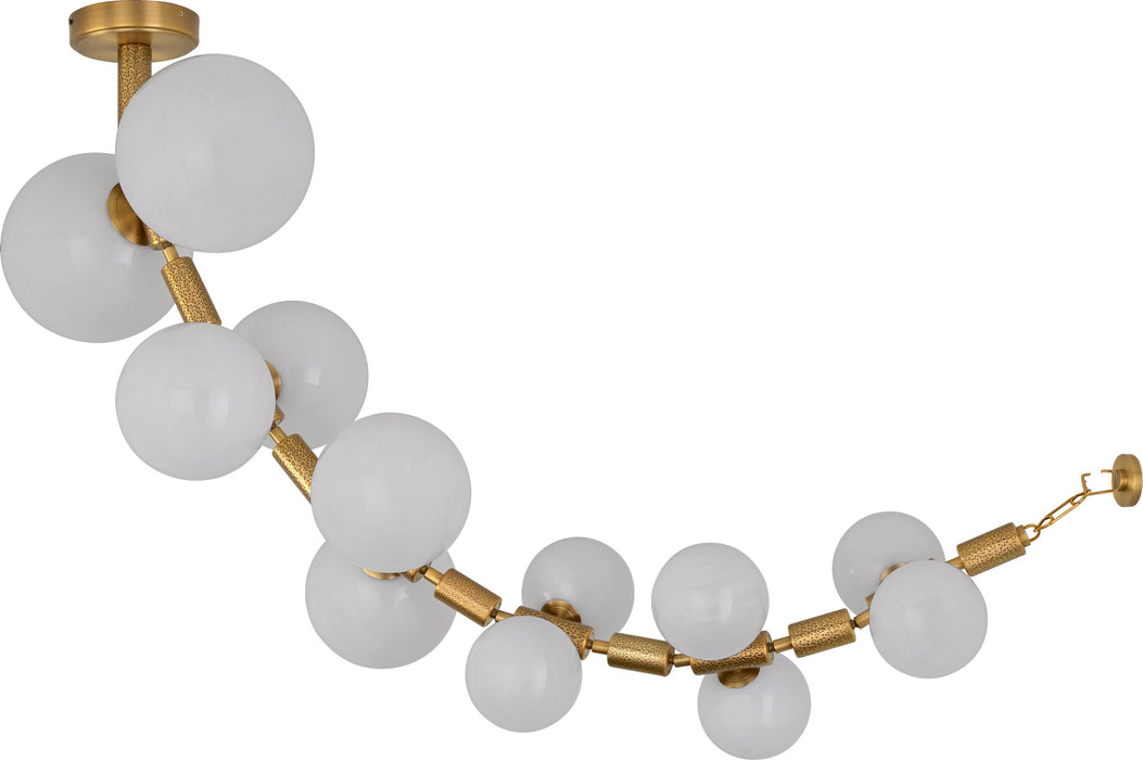 REDONDA 12 Light 5CCT LED Pendant - Brushed Brass