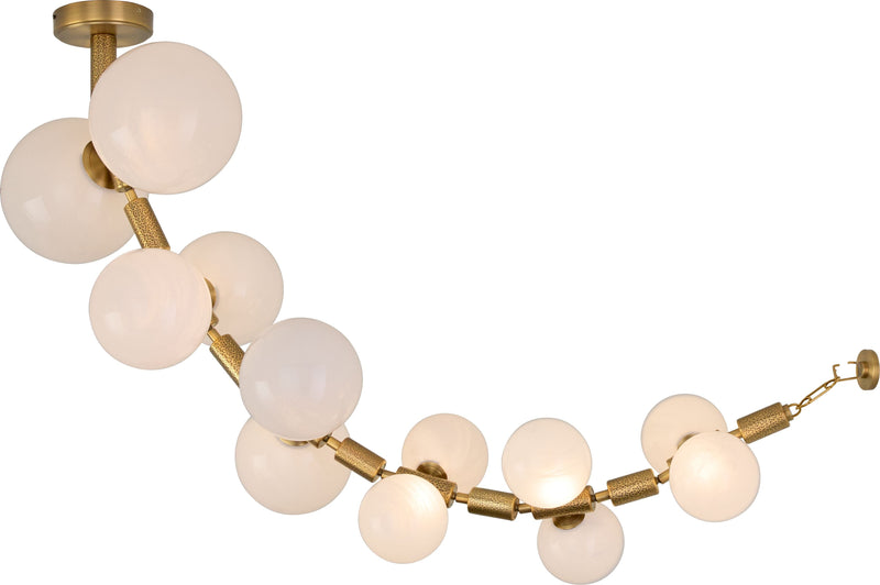 REDONDA 12 Light 5CCT LED Pendant - Brushed Brass