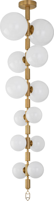 REDONDA 12 Light 5CCT LED Pendant - Brushed Brass