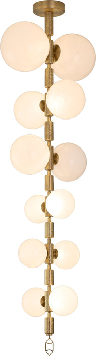 REDONDA 12 Light 5CCT LED Pendant - Brushed Brass