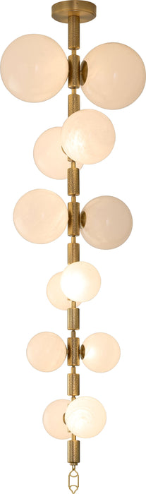 REDONDA 12 Light 5CCT LED Pendant - Brushed Brass