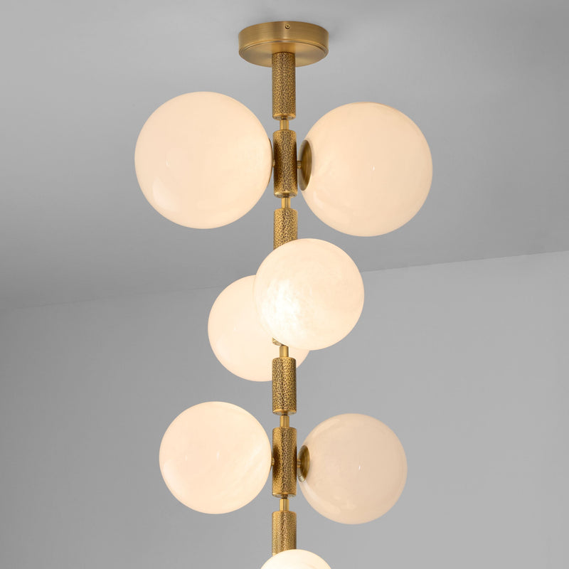 REDONDA 12 Light 5CCT LED Pendant - Brushed Brass