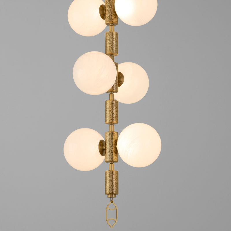 REDONDA 12 Light 5CCT LED Pendant - Brushed Brass