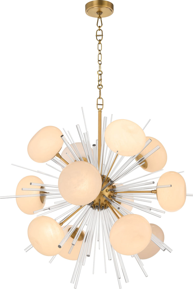 BEKASI 12 Light 5CCT LED Chandelier - Brushed Brass