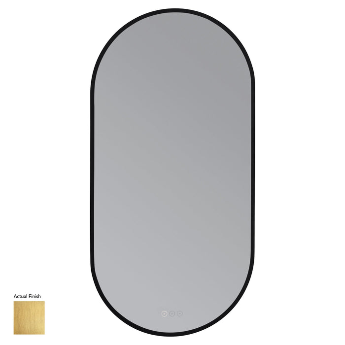 Pildora 21"X42" LED Mirror- Brushed Brass