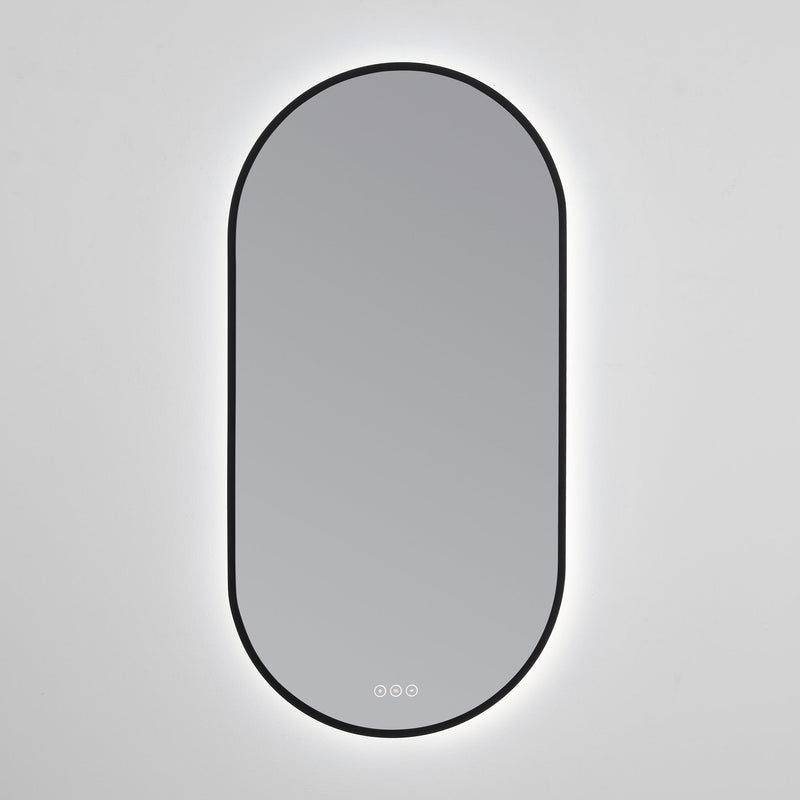 Pildora 21"X42" LED Mirror- Matte Black