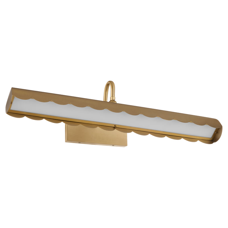 Karnes 5CCT LED Picture Light  - Aged Bras