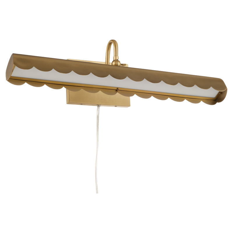 Karnes 5CCT LED Picture Light  - Aged Bras