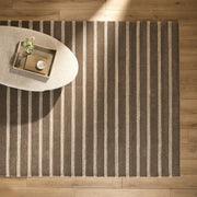 Laid Back Luxe Olive Ivory Stripe - A2004 - 5' x 8'