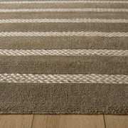Laid Back Luxe Olive Ivory Stripe - A2004 - 5' x 8'
