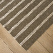 Laid Back Luxe Olive Ivory Stripe - A2004 - 5' x 8'