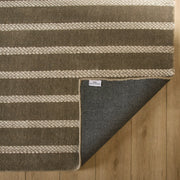 Laid Back Luxe Olive Ivory Stripe - A2004 - 12' x 15'