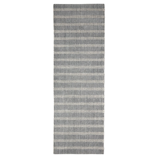 Laid Back Luxe Blue Gray Ivory Stripe - A2006 - 2' x 12' Runner