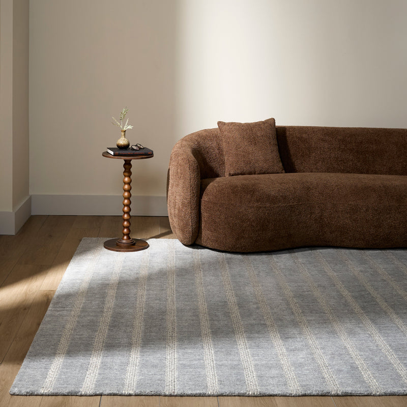 Laid Back Luxe Blue Gray Ivory Stripe - A2006 - 5' x 8'