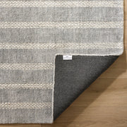Laid Back Luxe Blue Gray Ivory Stripe - A2006 - 5' x 8'