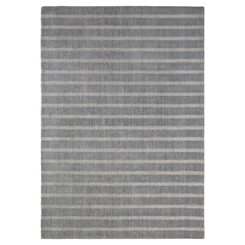 Laid Back Luxe Blue Gray Ivory Stripe - A2006 - 5' x 8'