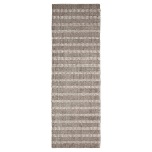 Laid Back Luxe Brown Ivory Stripe - A2007 - 2' x 10' Runner