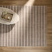 Laid Back Luxe Brown Ivory Stripe - A2007 - 5' x 8'