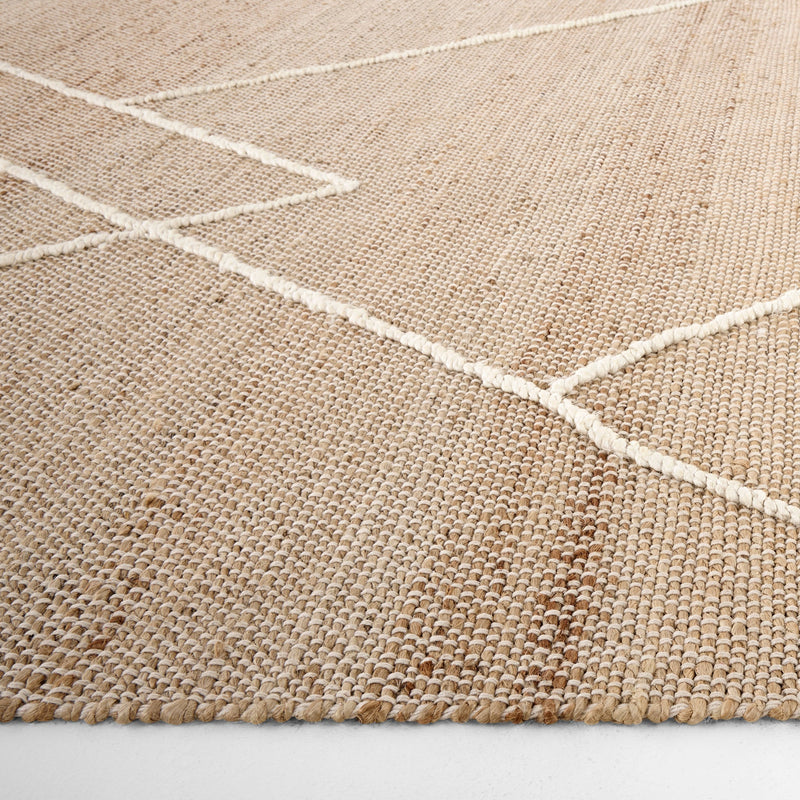 Nomad Natural Ivory Architectural Geometric - D7005 - 5' x 8'