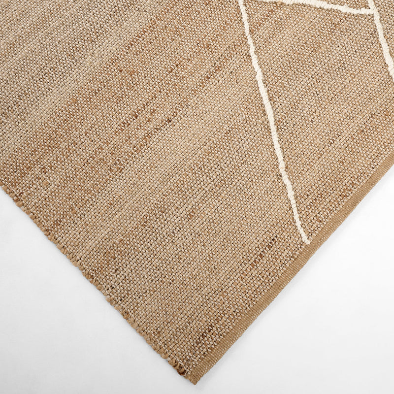 Nomad Natural Ivory Architectural Geometric - D7005 - 5' x 8'