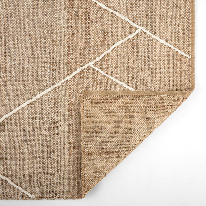 Nomad Natural Ivory Architectural Geometric - D7005 - 6' x 9'