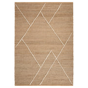 Nomad Natural Ivory Architectural Geometric - D7005 - 5' x 8'
