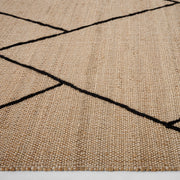 Nomad Natural Black Architectural Geometric - D7006 - 6' x 9'