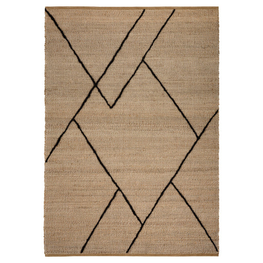 Nomad Natural Black Architectural Geometric - D7006 - 6' x 9'