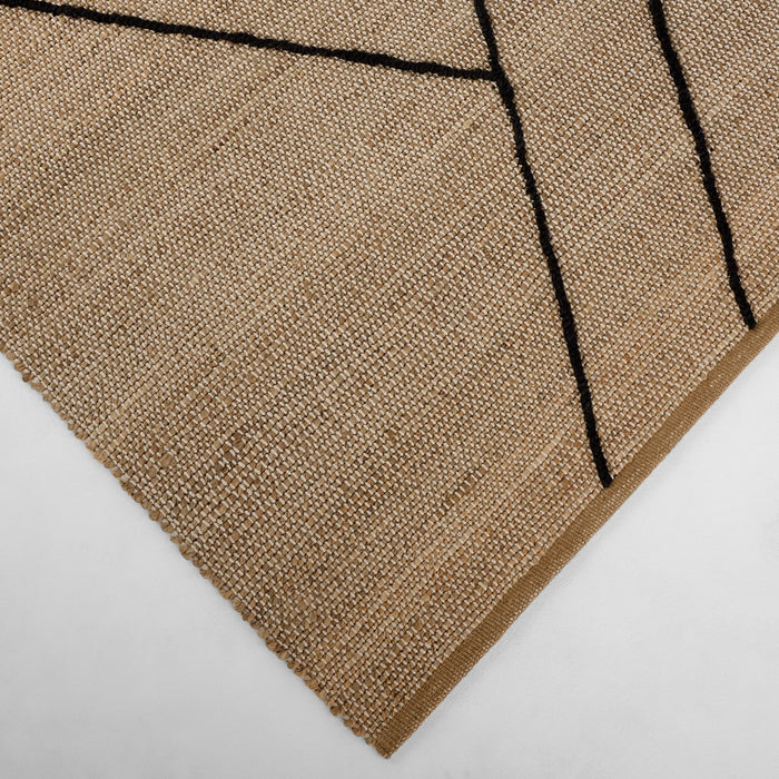 Nomad Natural Black Architectural Geometric - D7006 - 10' x 13'