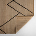 Nomad Natural Black Architectural Geometric - D7006 - 2' x 3'