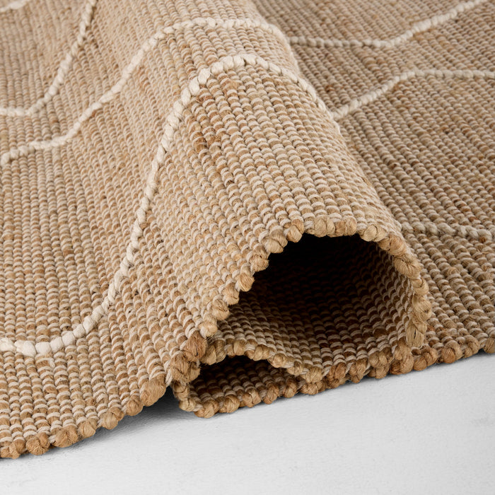 Nomad Camel White Tribal Geometric - D7007 - 6' x 9'