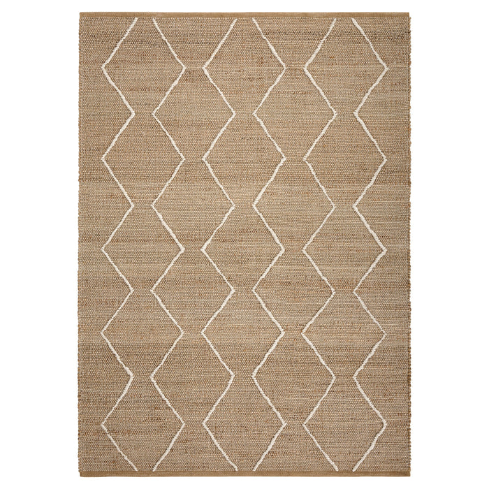 Nomad Camel White Tribal Geometric - D7007 - 6' x 9'