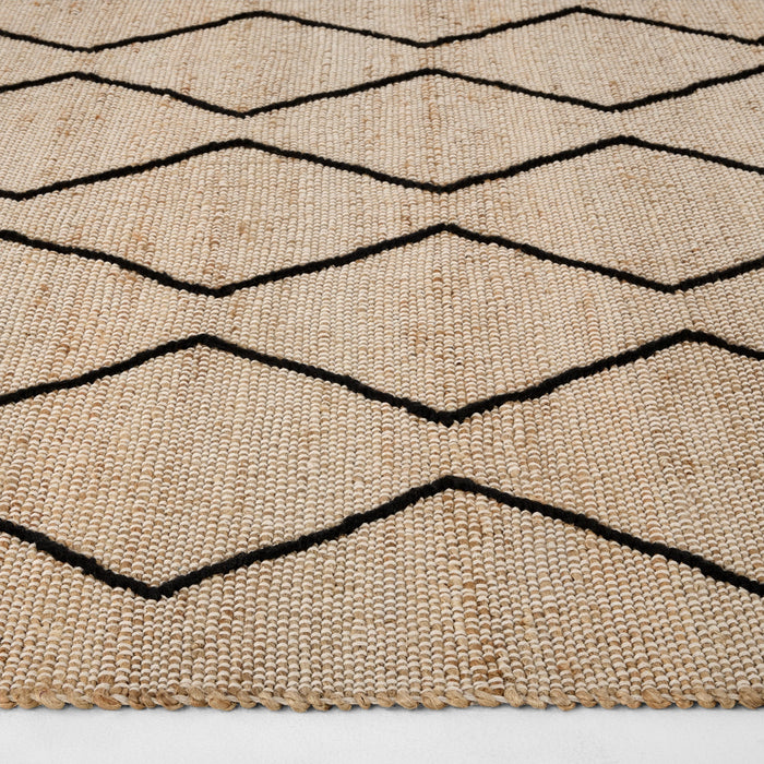 Nomad Camel Black Tribal Geometric - D7008 - 10' x 13'