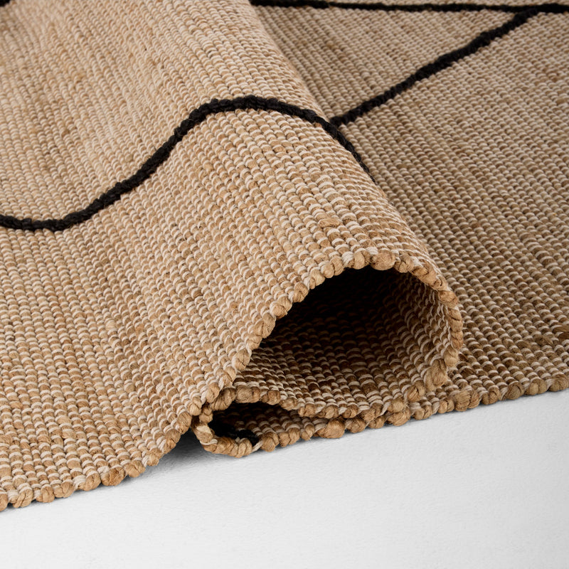 Nomad Camel Black Tribal Geometric - D7008 - 5' x 8'
