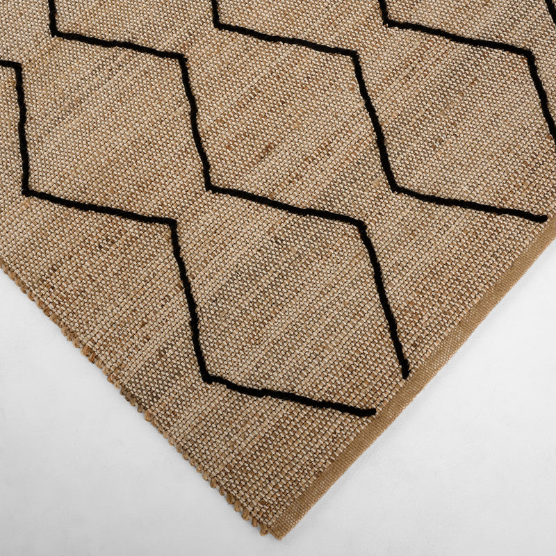 Nomad Camel Black Tribal Geometric - D7008 - 5' x 8'