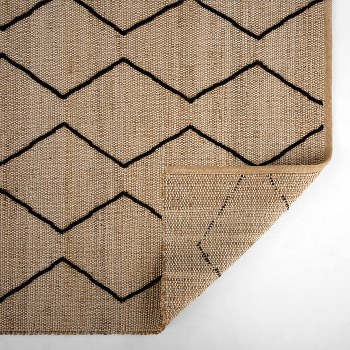 Nomad Camel Black Tribal Geometric - D7008 - 6' x 9'