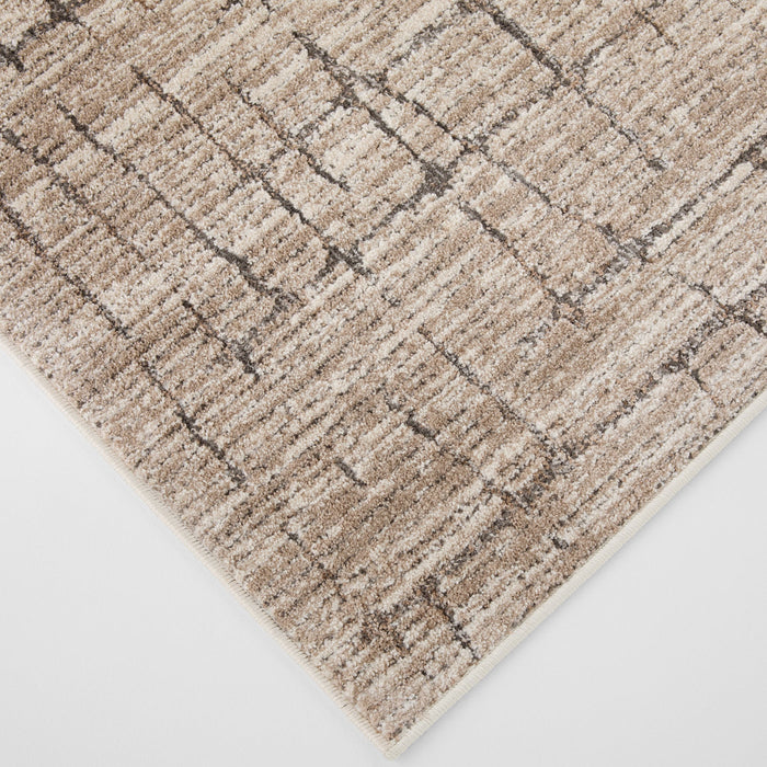 Drift Silver Charcoal Linear Grid - E1001 - 5' x 8'