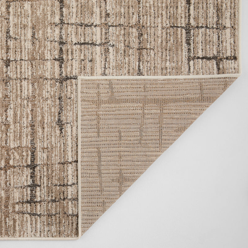 Drift Silver Charcoal Linear Grid - E1001 - 2' x 3'