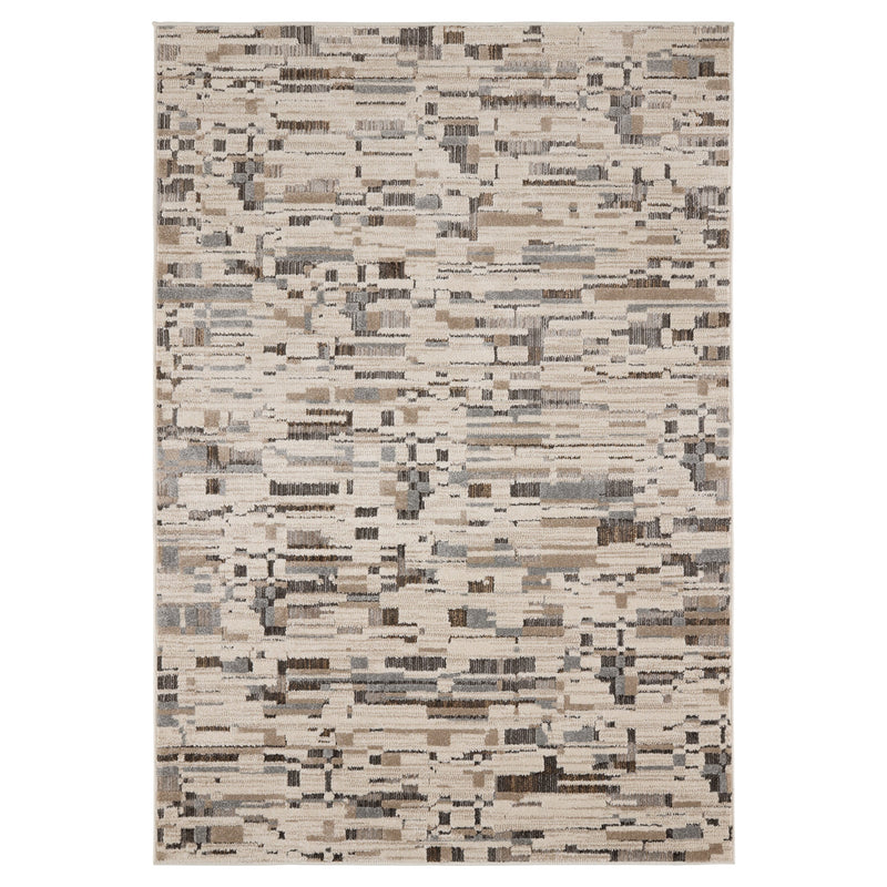 Drift Silver Fog Abstract Block - E1003 - 5' x 8'