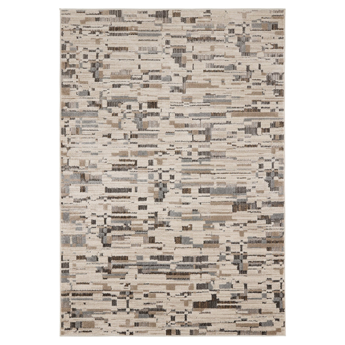 Drift Silver Fog Abstract Block - E1003 - 5' x 8'